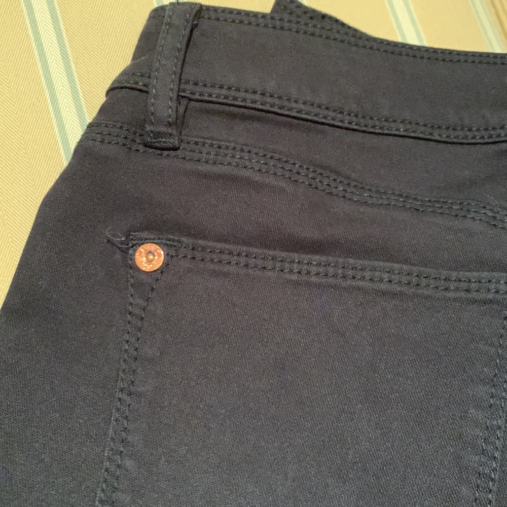NWOT DL 1961 ANGEL MID RISE SKINNY ANKLE DARK NAVY BLUE COLOR WITH ROSE πΉ GOLD - Picture 14 of 16